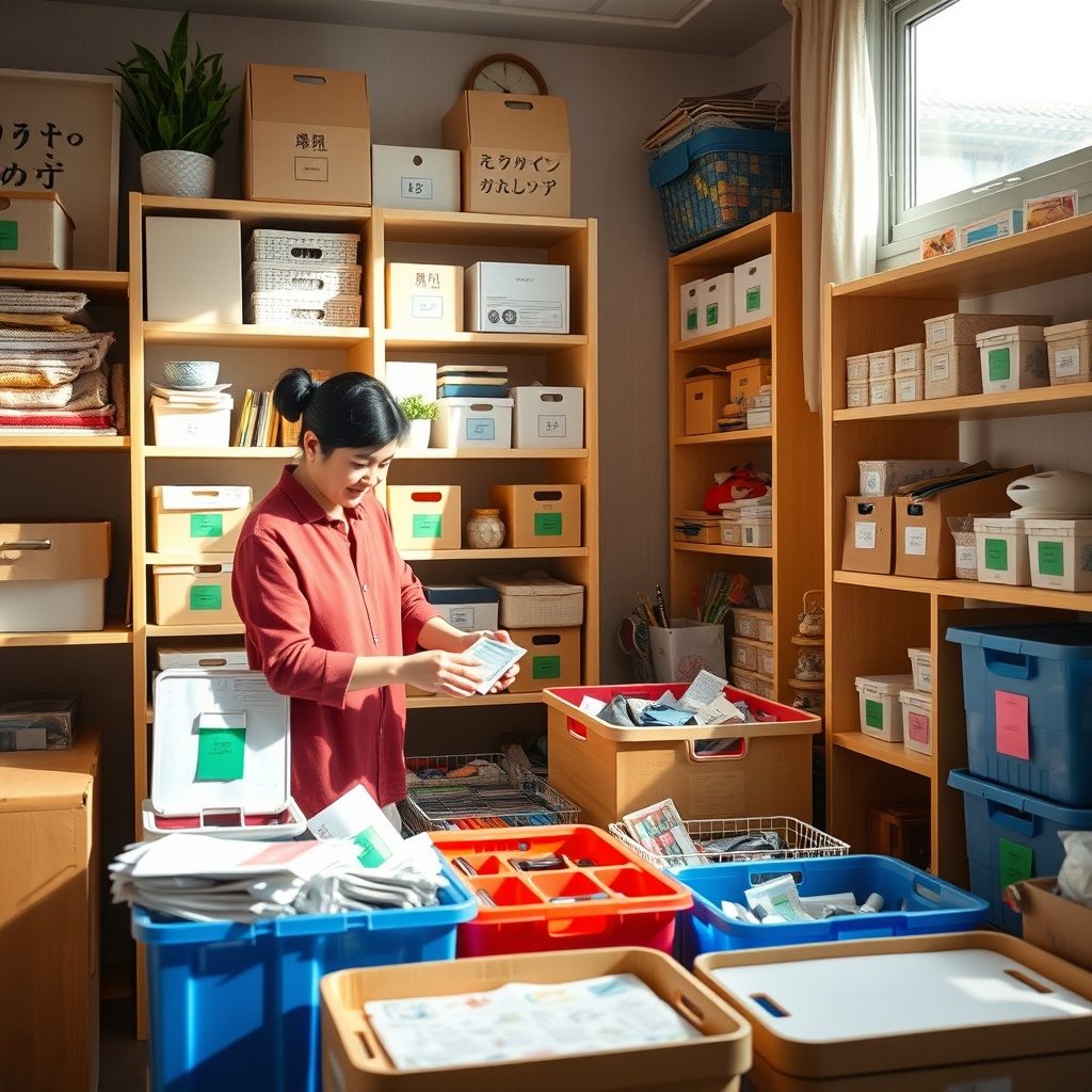部屋の整理の例